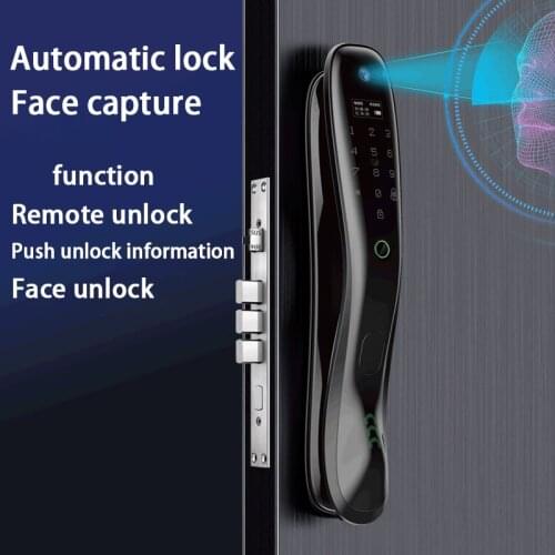 Smart Door Lock Fingerprint Door Fingerprint Lock Face & Camera Monitor Intelligent Passcode Electronic Lock IC Card APP Unlock