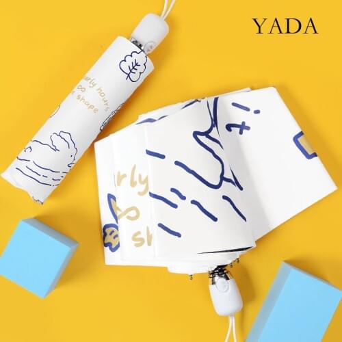 YADA Cartoon Rabbit Automatic Umbrella Folding Anti-UV Rainproof Umbrellas For Women Parasol Sun Protection Umbrella YD200156