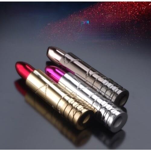 Fun To Play Creative Personality Lipstick Lighter Inflatable Open Flame Lighters Smoking Accessories for Weed Gadgets for Men