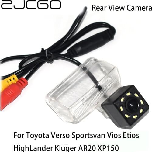 ZJCGO HD CCD Car Rear View Reverse Back Up Parking Camera for Toyota Verso Sportsvan Vios Etios HighLander Kluger AR20 XP150