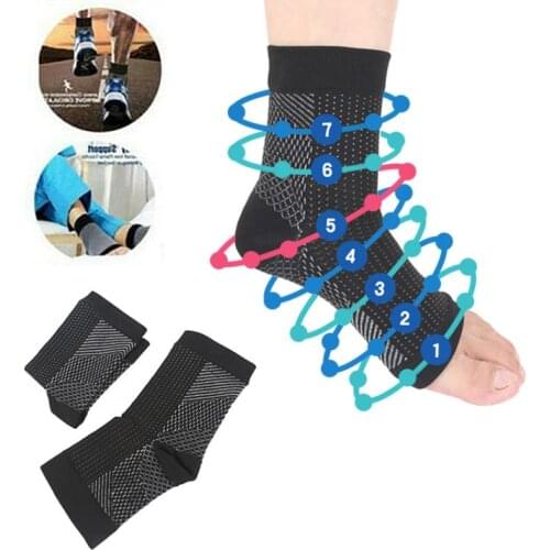 1 pair Sports Ankle Brace Compression Ankle Support Elastic Breathable for Injury Recovery Joint Pain basket Foot Sports Socks