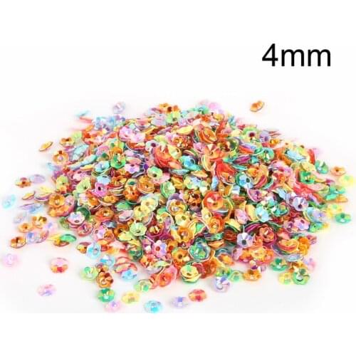 2800pcs 4mm Round 3D Mixed Sequin For Clothing Accssory DIY Craft Scrapbooking Wedding Art Decoration Jewelry Making