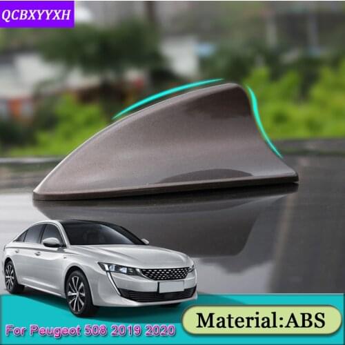 Car Styling ABS Car Radio Signal Aerial Amplifier Roof Radio FM Shark Fin Atenna Stickers Accessories For Peugeot 508 2019 2020
