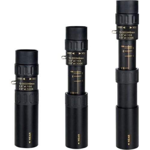 Metal spotting binoculars 10-300x40 zoom high-quality spotting binoculars support smart phone camera with night vision function