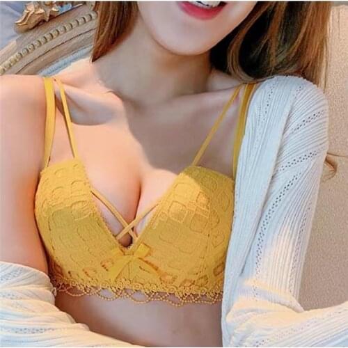 Women Bras No Wired Comfortable Push Up Bra Sexy Lingerie for Women Top Seamless Mujer Brasieres Backless Bralette