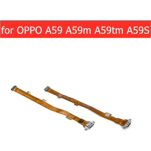 For oppo A59 A59m A59tm A59S USB Charger Connector Flex Cable Microphone USB Charging Dock PCB Replacement Spare Repair Parts