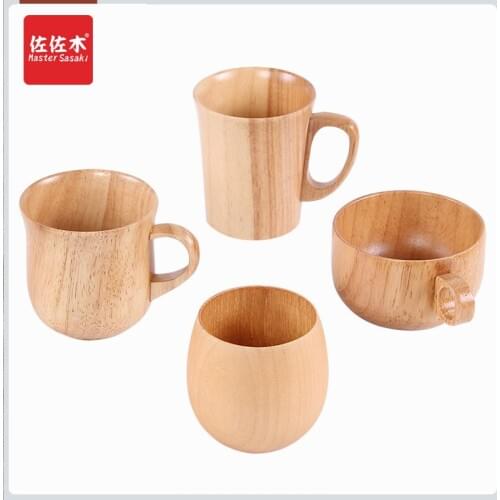 European / Japanese wood cup heat insulation tea cup drinking water