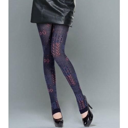 France Fashion Sexy Designs Jacquard Tights Womens Mesh Pantyhose Ladies Thin Transparent Stockings