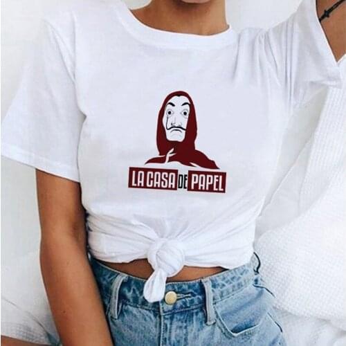 La Casa De Papel T Shirt Movie Money Heist The House of Paper TV funny top tee T shirt casual t-shirt femme new summer clothes