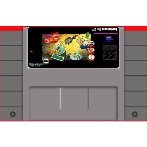 Earthworm Jim 2 16 bit Big Gray Game Card For USA NTSC Game Player
