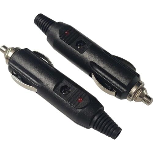 JKM DIY 5 PCS 12V-24V Car Accessory Cigarette Lighter Plug Socket Power Adapter With 3PCS 3A Fuse