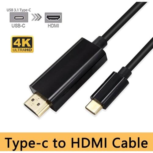 TypeC HDMI Cable Type C to TV HDTV Projector Cord Wire Line Adapter for Macbook LG G5 Samsung Galaxy S10 S10e S9 S8 Plus Note8 9