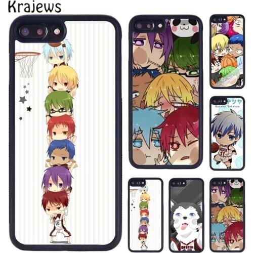 Krajews Cute Kuroko no Basket Chibi Phone Case Fundas For iPhone 5 6S 7 8 plus 11 12 Pro X XR XS Max Samsung Galaxy S7 S8 S9 S10
