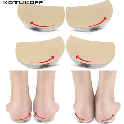 Magnetic Heel Pad Insoles For O/X-legs Inside Outside Orthotics Shoes Pad Soft Magnet Silicone Gel Insoles Relief Calcaneal Pain