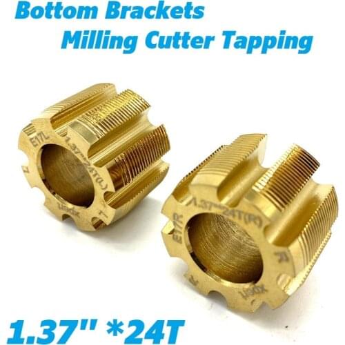 MTB ​Folding Bike Bottom Brackets Tapping Tool Thread BC 1.37" * 24T BB68 BB73 Bottom Brackets Axis Milling Cutter Tapping Tools