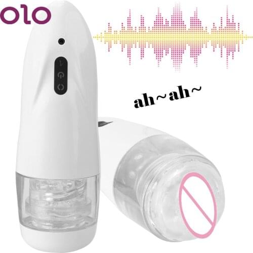 10 Adjustable Speed Automatic Rotation Voice Interaction Vacuum Sucking Sex Toy for Men Real Vagina Pocket Male Masturbator Cup