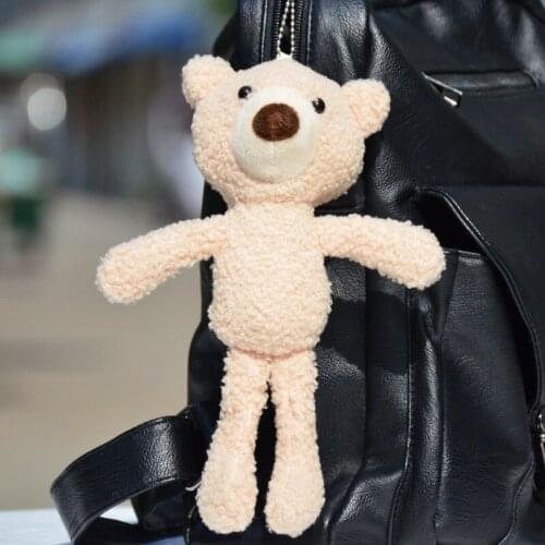 New teddy bear small pendant stuffed toy doll cute children doll bag with Christmas gifts
