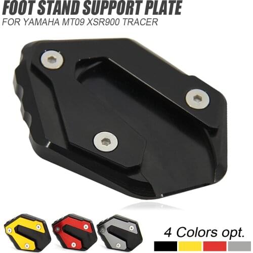 Motorcycle For Yamaha MT-09 Tracer MT 09 TRACER 900 GT MT09 FZ09 New Kickstand Side Kick Stand Foot Extension Pad CNC