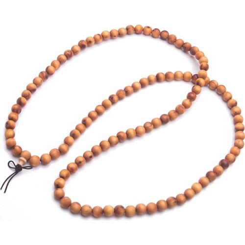 Genuine 10mm Natural Agilawood Aloeswood Bracelets For Women Men Round 108 Prayer Bead Necklace Drop Shipping