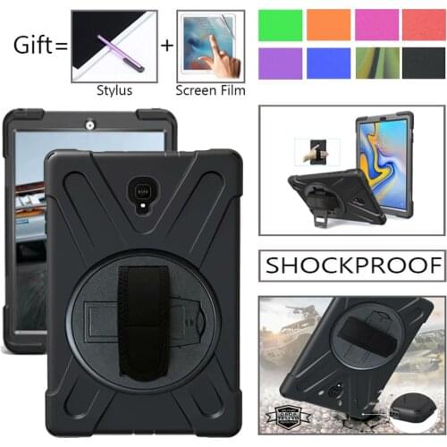 Shockproof Kids Case for Samsung Galaxy Tab A 10.5 2019 T590 T595 SM-T590 SM-T595 Cover Kickstand Silicone Rubber Armor Case