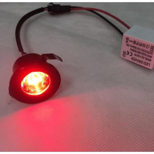 10pcs/lot Mini Downlight Under 31mm Cabinet Spot Light 1W Ceiling Recessed Lamp AC85-265V Dimmable Down lights free shipping