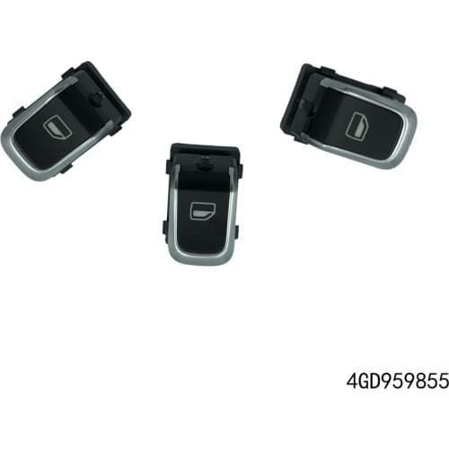 Esirsun 3PCS Window Lifter Control Switch Button For A6 S6 C7 A7 A8 S8 R8 TT RS6 RS7 RSQ3, 4GD 959 855 For Passenger Side