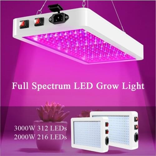 LED Grow Light Full Range 2835 LED Chips Phyto Grow Lamp 2000W Phytolamp For Plants Home Plant Lamps Phytolamp For Indoor Plant