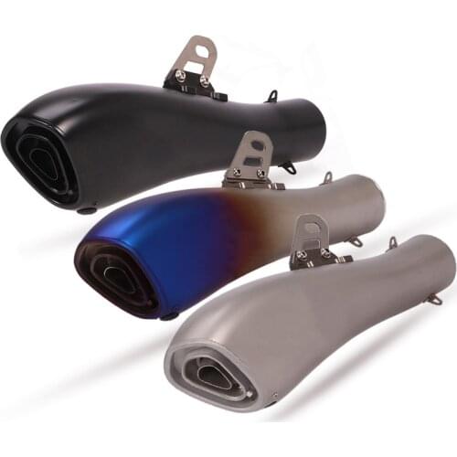 Universal 38-51 mm Motorcycle Exhaust Muffler Pipe Street Bike ATV Rear Escape Removable DB Killer Exhaust Tips Stainless Steel