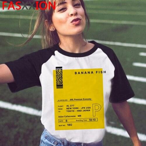 Banana Fish summer top t-shirt male kawaii streetwear print summer top top tees graphic tees women