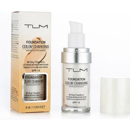 Temperature-changing Complexion Liquid Foundation Brightens Portable Concealer Long-lasting Makeup Cosmetic