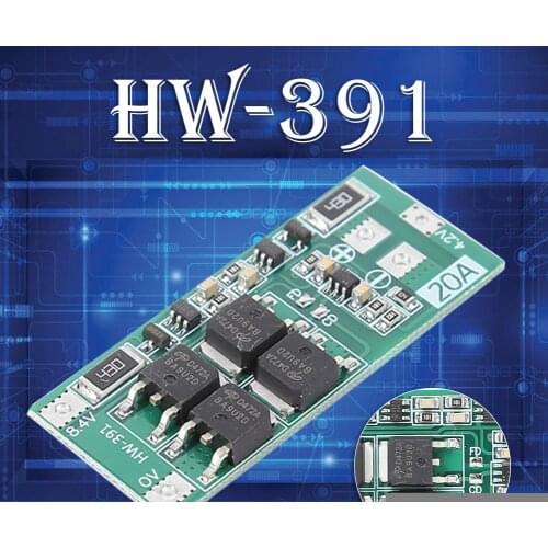 2S 20A BMS 7.4V 8.4V 18650 Lithium Battery Charger Protection Board Cell Module Protection Board Lipo Module Enhance/Balance