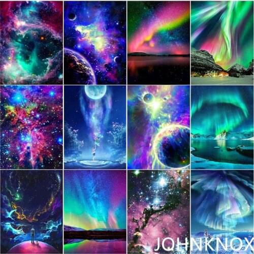 5D Diy Diamond Painting Aurora Diamond Embroidery Full Round&square Drill Diamond Mosaic Cross Stitch Home Decor Handcraft