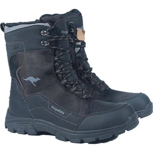 KangaROOS Men winter waterproof anti-slip hiking boots male wool liner thermal trekking snow boots motorcycle boots for-30c