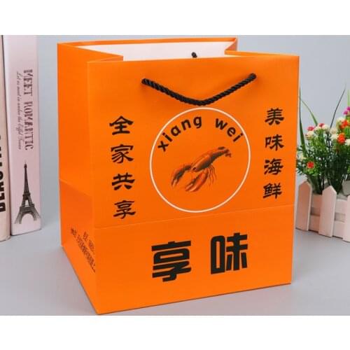 Fast delivery China well made customized ribbon handle stand up white paper bag with logo printing --XP2040