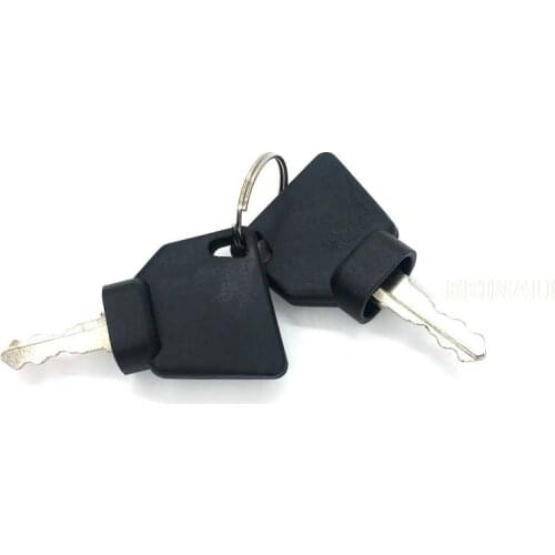 For JCB Ignition start key Start switch Fuel tank cap lock excavator accessories