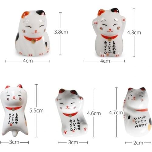 Chopsticks Holder Interesting Sturdy Ceramic Rest Dinner Spoon Stand for Home