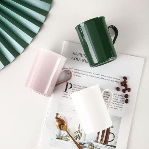 Teacup Mug Mens and Womens Ceramic Mugs Home Couple Breakfast Milk Coffee Mug Large Capacity