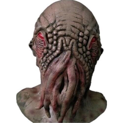 Latex Mask Halloween Costume Cosplay Monster Octopus Props Dress Up For Carnival Horror Masks Props