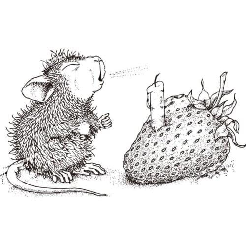 Mouse Transparent Clear Silicone Stamp/Seal for DIY scrapbooking/photo album Decorative clear stamp ST0218