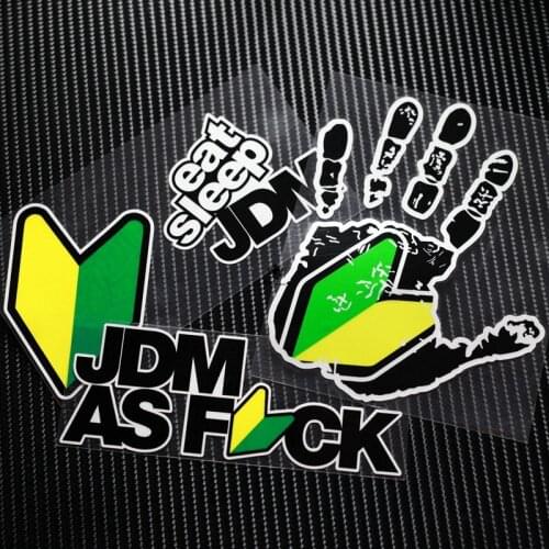 NO.TP017-19 JDM Hand Print Reflective Auto/Car Sticker Decals Motorcycle Racing MOTO GP Stickers Motorbike Windshield Helmet