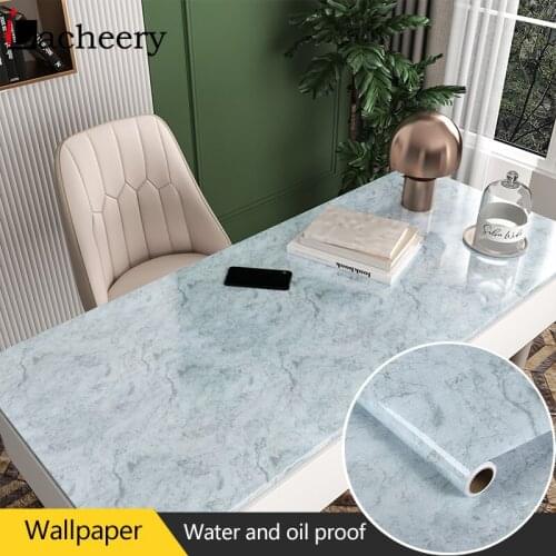New Furniture Stickers Marble Self-adhesive Wallpapers for Living Room Bedroom Home Decoration Cupboard Renovation Contact Paper