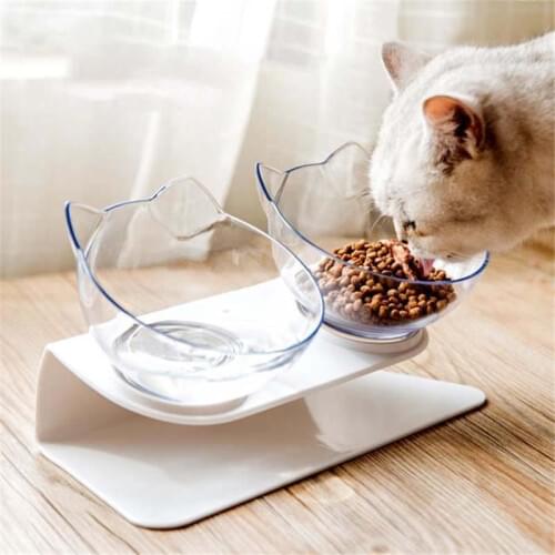 Non-slip Double Cat Bowl Dog Bowl With Raised Stand Pet Supplies Cat Water Bowl For Cat Food Bowls For Dog Feeder