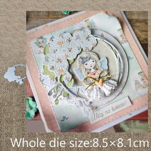 New Design Craft Metal Cutting Die die cuts flower leaves circle decoration scrapbook Album Paper Card Craft Embossing die cuts
