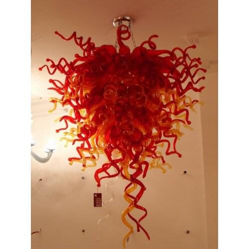 New design modern glass tube ceiling lightings Blown Glass Home Decor LED Chandelier