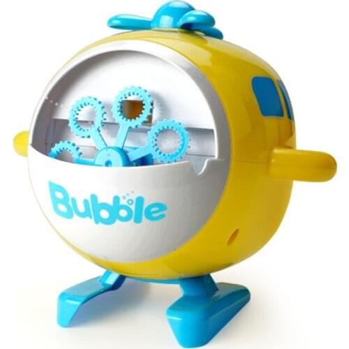 Bubble Machine Helicopter Childrens Bubble Blowing Machine Charging One-click Bubble Electric Bubble Gun Toy Childrens DayGift