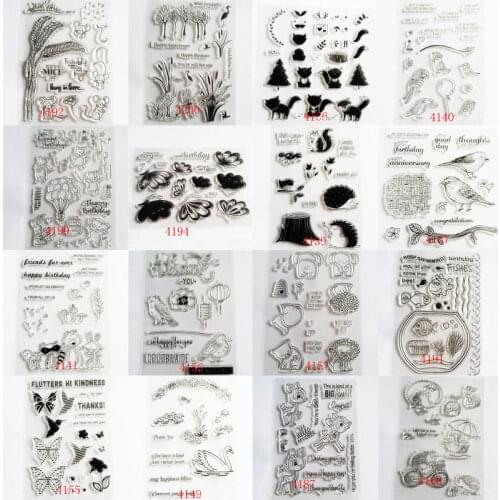 Hand Account Cartoon Animals Photo Album Decor Embossing Folder Stencils Sheets DIY Scrapbooking Silicone Seal Handmade Cards