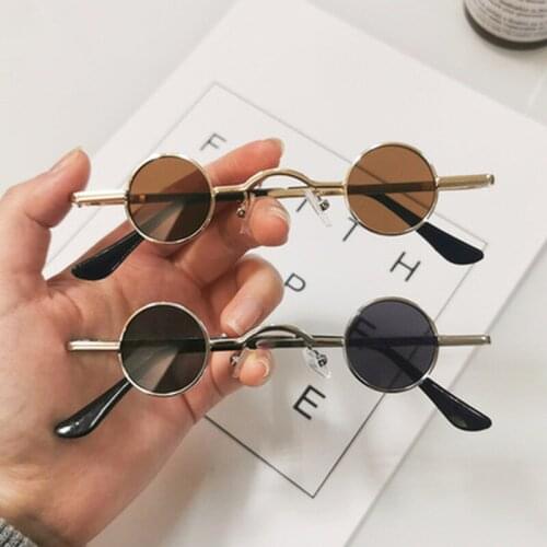 Fashion Design Retro Small Round Sunglasses Vintage Shades Sun Glasses for Men Women Anti-blue light