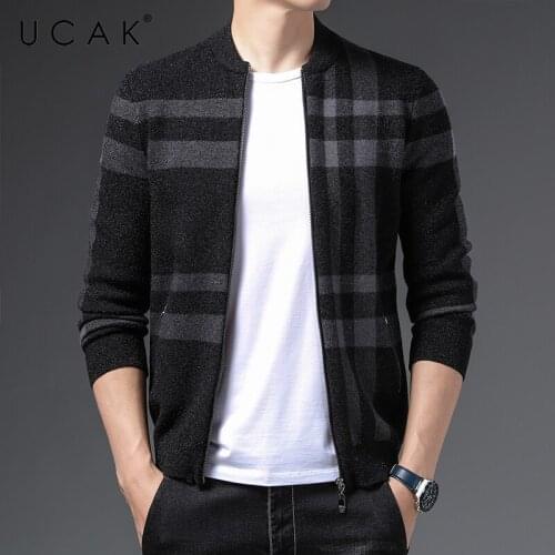 UCAK Men's Cardigans With Zip