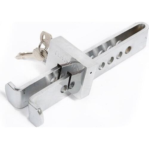7 Hole car lock Universal Auto Brake Clutch Stainless Steel Anti-Theft Strong Security Cars Trucks Clutch Pedal Lock Accelerator