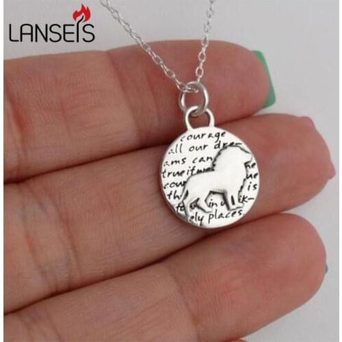 1pcs Inspirational Lion Charm NecklaceCute Animal girl Friends Pendant